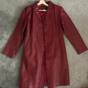 Long Leather Coat